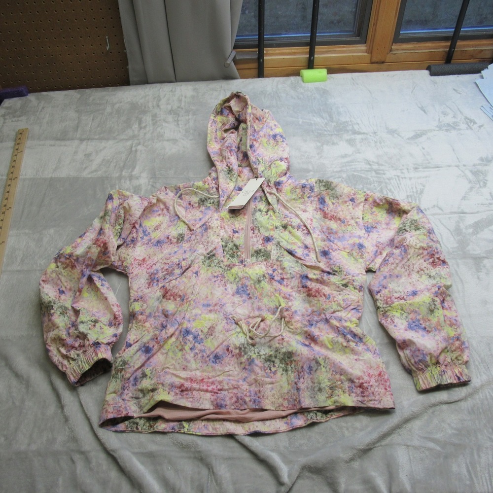 CALLA Jacket Women XS Pink Hooded Floral‎ Print Water Repellant Windbreaker NEW